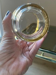 Cristalleria Fratelli Fumo Set of 4 Crystal Whiskey Rocks Glasses W/Gold Rim