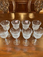 Radiance by Fostoria – ESTATE SET – Eight Vintage Wine Glasses