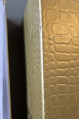 NEIMAN MARCUS Toasting Champagne Flutes, Gold Speckled