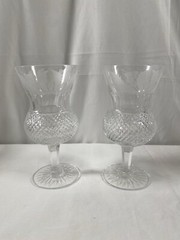 ONE (1) Edinburgh Crystal Thistle Wine Hock Glass 6 1/2” Tall #664 READ
