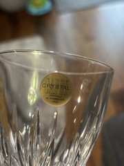 Vintage Preludio Capri Cut Crystal Water Wine and Champagne Glasses – Clear 36pc