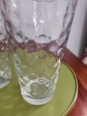 Libbey Hobnail Clear Drinking Glasses/Tumblers Dots Set Of 2 6″ By 3.5″ MCM