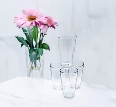 4 Libbey RESTAURANT BASICS 1639HT+5139 Clear Heavy 16 OZ Mixing Glasses NEW