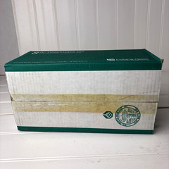 8 Glass Christmas Holly Berries 16 oz. Indiana Glass. New with Box Vintage