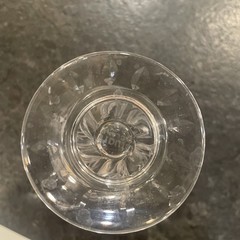 Stuart ELLESMERE Crystal Cocktail Glasses Juice Footed Set 2 Fern Mid Century