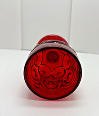 Vintage LE Smith Ruby Red Moon and Star Wine Water Goblet 5 7/8″