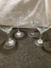 Large Libbey Wine Glass Set Of 4 Mint Condition 16 Oz And 9 In Barware