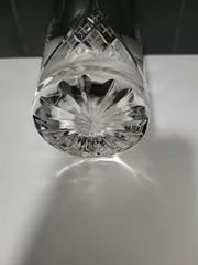 RARE Ombre Crystal PINWHEEL Star Highball Glass Set Of 6 No Flaws/chips