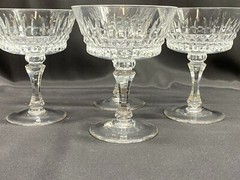 Set of 4 ~ Lenox “GALA” Crystal ~ Champagne Glasses~ 5 1/4″ Tall