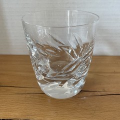 VTG Lalique Crystal Artois Whisky Tumbler Cocktail Glass Clear France 3.75”Read*