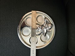 Rare 1920s Art Deco Shot Lady Glass Holder By Faber Chrome NY