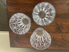 Set of 3 Lenox Crystal Shooting Star Double Old-Fashioned Glass 4.25”