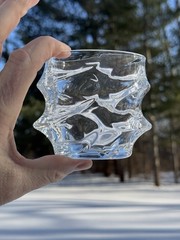 Set Of 4 Storm Iceberg Mountain Glacier Old Fashioned Tumblers Glasses Calypso