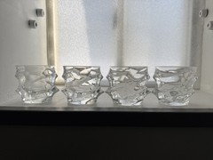 Set Of 4 Storm Iceberg Mountain Glacier Old Fashioned Tumblers Glasses Calypso