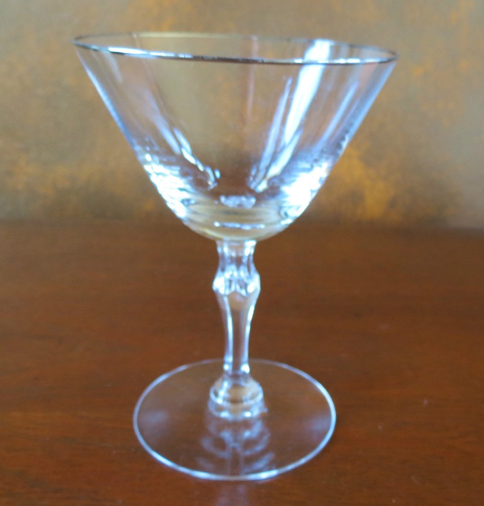 Fostoria Engagement Platinum Trim #6092 Stem Champagne Sherbet(s)