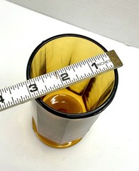 Colony Glass Nouveau MCM Footed Amber Goblet Replacement 6.25” VTG 12 oz
