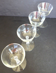 Set of 4 Libbey #3002 Stemmed Liquor Cocktail Glasses 4 oz. Capacity