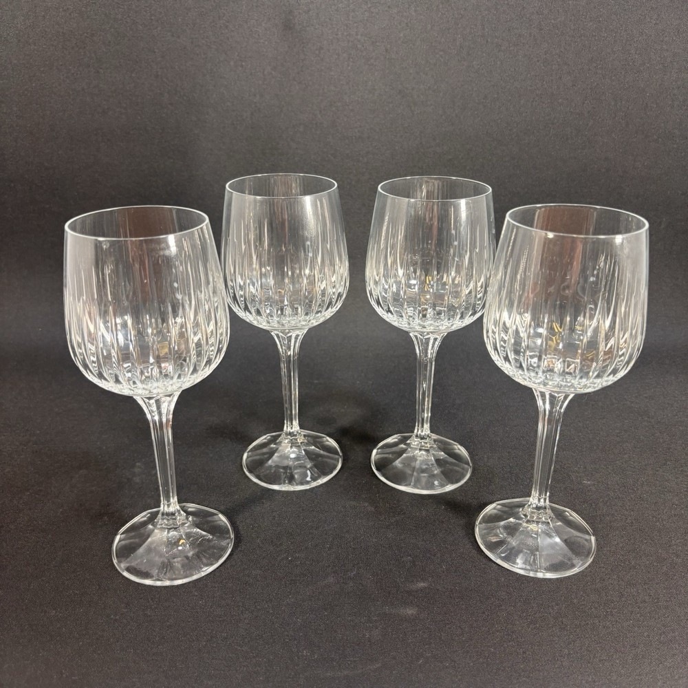 4 X Vintage Schott-Zwiesel Westminster Wine Glass Crystal 7.25″ – Set.