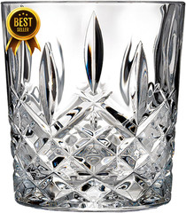 Markham Double Old Fashion Glasses Set of 4 11 oz Clear Whiskey Cocktail Tumbler