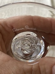 Simon Pearce Stratton Martini Glass Air Twist Stem