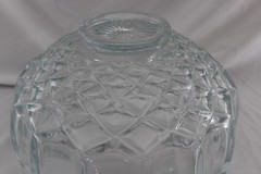 Vintage L.E. Smith Old Dominion Punch Bowl 12 Cups Floriform Tulip Diamonds