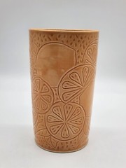 Studio Pottery Highball Tumbler – Oranges – Signed