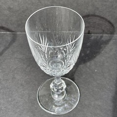 St Louis Crystal Massenet Burgundy Wine Glass Made in France Retired 7 Available