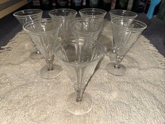 Set of 8 Clear Fostoria Baroque 6 3/4″ 9 oz. Water Goblets Crystal NICE!