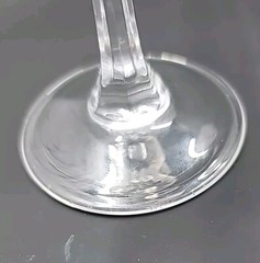 Set of Two Royal Crystal Rock RCR 24% Leaded Cut Tear Drop Wine Goblet-Italy