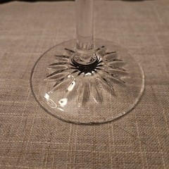 Set Of 2 Cristal D’Arques Cassandra Platinum Water/Wine Glasses, 8 1/4″ Tall