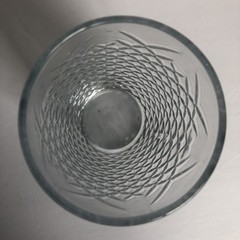 Anchor Hocking Cross Hatch Cooler Glass Tumblers 16.5 Oz Clear Glass 6″ Set of 3
