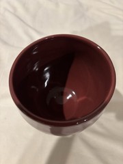 KENT FOLLETTE Signed/Hand Paint ART POTTERY 10oz Wine Glass GOBLET CHALICE 6½»