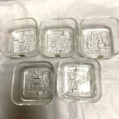 KAGAMI CRYSTAL Bowl 5x5cm/1.96×1.96″ set of 5 KAGAMI CRYSTAL KAGAMI CRYSTAL