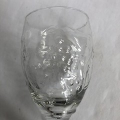 Libbey Orchard Fruit Water Wine Goblets 7″ Raised Design Stemmed 16 Oz Set of 3