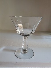 Fostoria Glass Clear Silver Flute Low Sherbet
