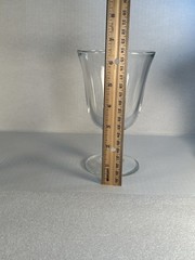 Vintage Clear Twisted Ball Stemmed Water Tea Wine Glass Goblet Drinkware Barware