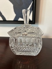 WARA LEAD CRYSTAL JELLY JAM JAR MADE IN WEST GERMANY approx 5″H
