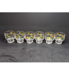 International China Viking Wheat Stackable Glasses, Set of 6, Midcentury Tumbler