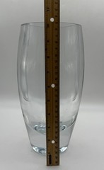 VTG Daum Crystal Vase Heavy Thick Large
