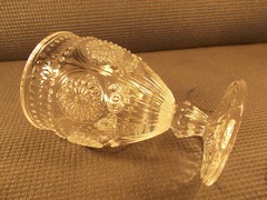 Pioneer Woman Crystal Adeline Clear Pattern Water Goblet 5 1/2″