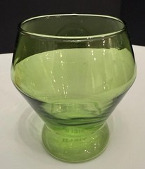 YIELD Retro Millennium 4 Multi-Colored Glasses Goblets Pink Lavender Green Amber