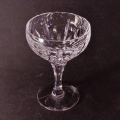 ATLANTIS AZORES CHAMPAGNE GLASS, Cut Lead Crystal, 5 3/8″, 6 oz, PORTUGAL,