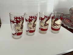 Currier and Ives Winter Christmas Glasses