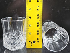(12) Cristal D’Arques Brighton Old Fashioned Set Vintage Clear Whiskey Rocks Lot