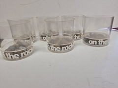 Vintage Lucite Acrylic On The Rocks Tumblers 1970’s Kitchy