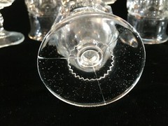 Tiffin-Franciscan King’s Crown Clear Wine Glasses