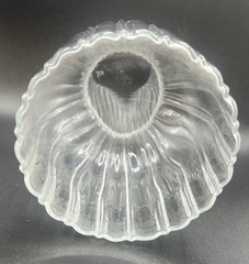 Ribbed Clear Glass Carafe
