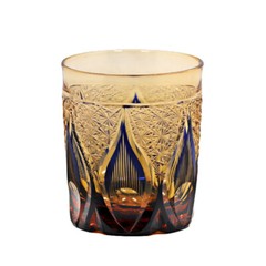 Crystal Whiskey Glass Tumbler Japanese Style Edo Kiriko Glass 9oz/250ml