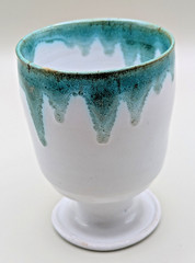 JB Cole Nell Cole Graves Seagrove Pottery, NC Set of Four Cups Marked Age 85