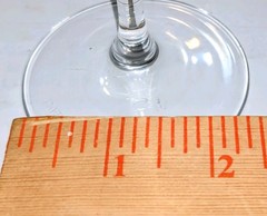 Vtg DaVinci Pisa Floral Wine Glass Water Goblet Stemware 7¾» Etched Da Vinci A+!